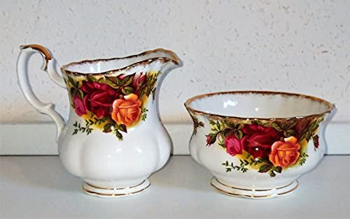 Royal Albert/Milchkännchen und Zuckerdose/Original/Old Country Rose/Rofu/Action/Kik