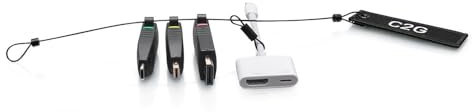 C2G Anillo Adaptador HDMI DP mDP USB-C Lightning