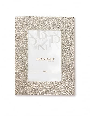 Brandani 52311 Portafoto Chicco Di Grano Oro Poliresina, 15x19.5 cm esterne, 10x15 cm interne, Materiale Poliresina, Colore Oro
