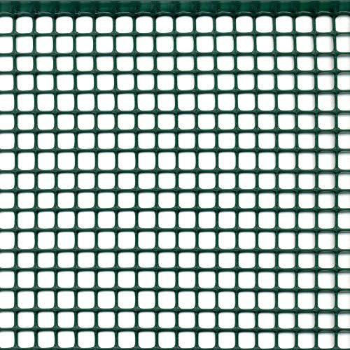 TENAX Quadra 10 Verde 1,00 x 3 m, Rete Protettiva in Plastica per Balconi, Terrazze, Cancelli e Recinzioni