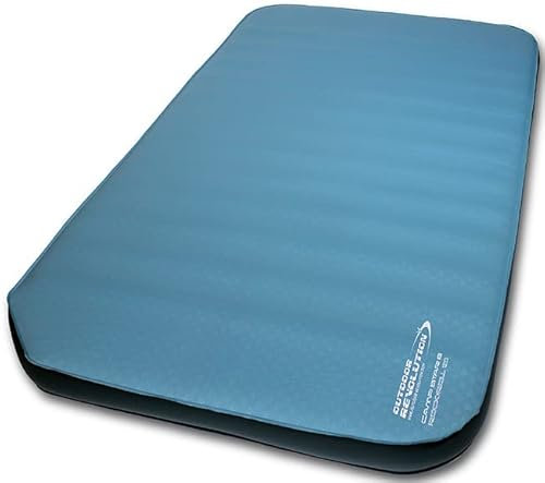 Outdoor Revolution Rock & Roll Bed VW Campervan Self Inflating Mattress Roll Bed Topper (Adriatic Blue, King (180 x 112cm))