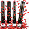 Konfetti Kanonen*4, Taozoey Party-Popper 40 cm, Konfettikanone Geburtstag, 5-8m Effekthöhe, Konfetti-Kanone, Konfetti-Shooter, für Hochzeit, Geburtstag, Babyparty, Absolvent, Party