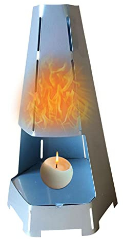 Pomurom Tea Light Candle Heater, Tea Light Oven Metal Radiator Heat Tea Light Stove, Multi-Functional Tea Light Oven for Home Camping