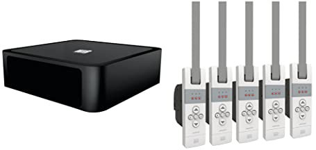 WIR elektronik, eWickler 5 Fenster Funk-Set, eW830-F, 5x elektrischer Gurtwickler + 1x Gateway V6, für 17-23 mm Gurtband, Unterputz, bis 50 kg, inkl. Netzstecker (5 Fenster)