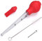 1PC Turkey Lnjector Meat Syringe Food Syringe Rubber Bulb Turkey Injector Turkey Baster Set Suitable for Grilling Marinating Saucing Kitchen Cooking