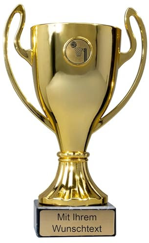 Pokale 6er Serie 56090 Gold mit Henkel inkl. gratis Gravur 21,7 cm