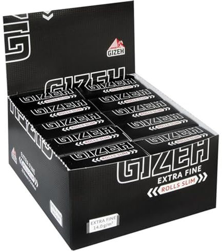 Gizeh Extra Fine Rolls Slim - 5 Meter Endlospapier extra fein Endlesspapers Zigarettenpapier (20 Packungen)