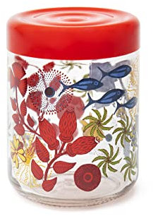 Excelsa Afrika Vorratsglas mit Deckel, 800 ml, Glas