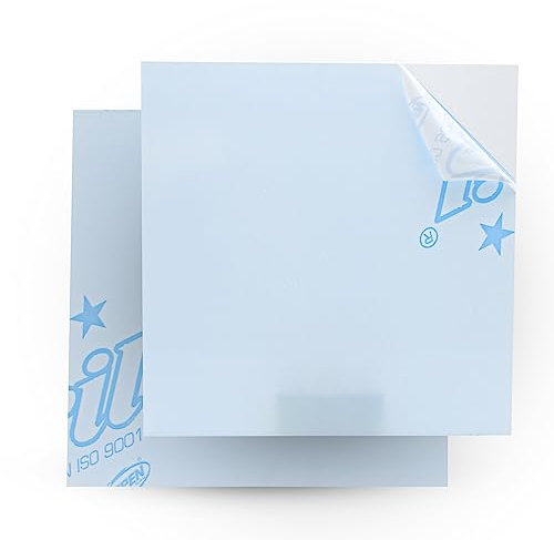 DOJA Barcelona | Placa Metacrilato Transparente | 200 x 200 mm | 3mm | Pack 2 | Panel Metraquilato Transparente | Plancha de Metacrilato Segura y Resistente | Para Diseño y Decoración