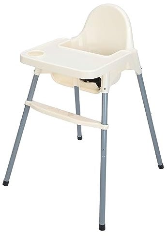 Mutiwill Adjustable 3-in-1 Baby Highchair - White Infant High Feeding Seat Converts to Toddler Table Chair