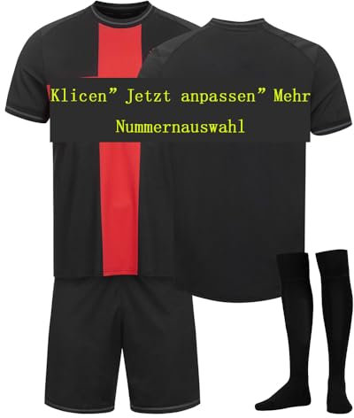 Trikot Heim/Auswärts Trikot Fußballtrikots,Personalisierte Name und Nummer Kinder Erwachsenen Fußballtrikot,Fussball Trikot Kinder,T-Shirt Shorts und Socken