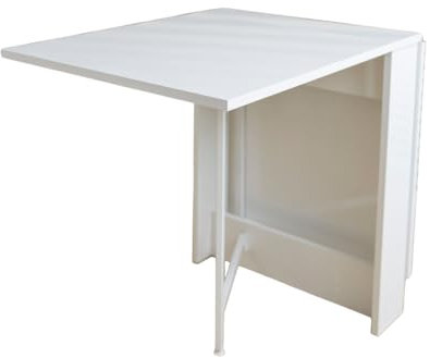 Moblix Klapptisch ASLY, Esstisch, Küchentisch, Arbeitstisch, Klappbar für kleine Räume (134/60/72 cm) Weiß