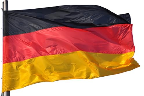 Deutschlandfahne |Flaggen | Fahne | Fanartikel | strapazierfähiges Polyester & Metallösen | 90x150cm| Schwarz Rot Gold | 3x5 ft | Deutsche Fahne von Cey (Deutschland)