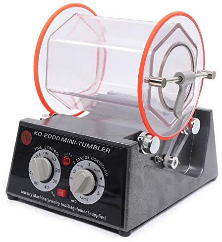 Mudshape 150W Poliertrommel Poliermaschine Poliermaschine Polierer, 5-Gang 5KG Schmuck polieren Dreh-Tumbler Oberfläche Jewelry Polisher, Schmuck Kugelmühle für Bead Diamant Finisher Polisher