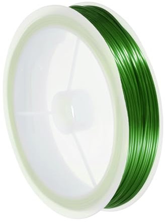 sourcing map 20 Gauge(0.8MM) Copper Wire for Jewelry Making Tarnish Resistant Beading Wire for Jewelry Making Crafts Supplies, Green,14M