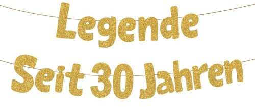 HUKUMA Legende Seit 30 Jahren,30 Geburtstag Mann Frau,Lustige Banner 30 Geburtstag,Geburtstagsdeko 30 Jahre Mann,Geschenke Jubiläum 30 Jahre