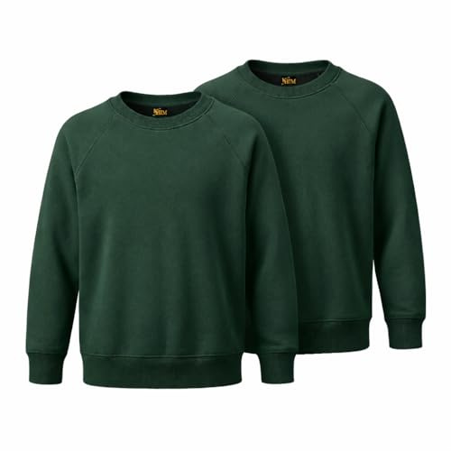 Fleece Sweatshirt Unisex Knitted Sweater Jumber Full Sleeve Kids Boys Girls Children Top Crew Neck Outdoor Activewear