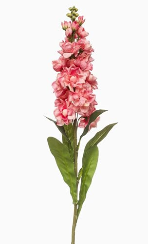 artplants.de Kunstblume Levkoje DIHALLA, Koralle, 80cm - Künstliche Blume