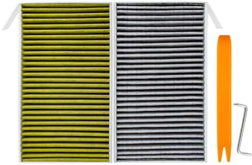 Luftfilter Auto Auto-Luftfilter mit Aktivkohle, passend für Tesla Model 3, Model Y, Klimaanlage, Innenraumfilter, Luftreinigung geeignet Aktivkohlfilter Klima