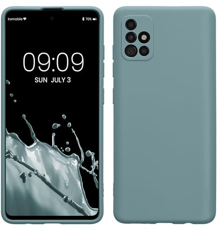 kwmobile Handyhülle für Samsung Galaxy A51 Hülle - weiches Handy Silikon Case - Schutzhülle Cover - Arctic Night