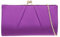 Girly Handbags Pochette da donna con chiusura a sfera, Viola, W 21, H 12, D 5 cm (W 8, H 5, D 2 inches)