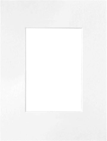 nielsen Passepartout Premium Karton 2,0 mm, Außenformat 18x24 cm für Bildformat 10x15 cm, weiß