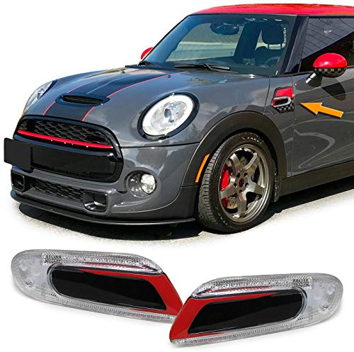 LED Seitenblinker Rot Schwarz für Mini One Cooper S F55 F56 F57 2014-2021