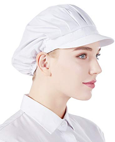 Nanxson 3pcs Unisex Color sólido Taller Industrial Sombreros de Cocina de Trabajo Protectores CF9035