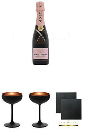Moet Chandon Brut Rosé Imperial Champagner 0,375 Liter + Geschenkset
