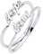 Elli Ring Damen Hope Love mit Kristalle in 925 Sterling Silber
