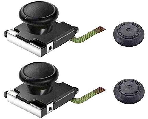 Thlevel 2 PCS Analoger Thumbstick Joystick für NS 3D Ersatz Links und Rechts Controller Rocker Stange Stick mit Kappe