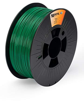 BASICFIL PLA (3D Drucker Filament), 1.75mm, 1kg, Grün (Green)