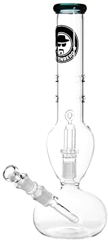 Heisenberg Mad Professor Glasbong mit austauschbarem Perkolator, 18.8 Schliff (NS19 bistabil), Höhe 40cm
