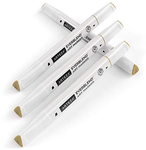ARTEZA ARTZ-8821 Künstler-Marker, Kunststoff, Jasmingelb, A936, 4 Stück, 4 Count