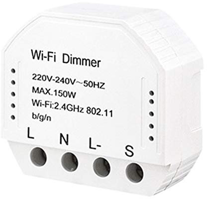 WiFi Dimmer 150W 220V-240V Home Voice Interruptor inalámbrico automático LED Luz Temporizador Electrónico DIY Controlador Smart Multifunción Módulo Control Remoto