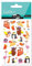 Maildor CY112C - Packung mit 1 Bogen 3D-Aufklebern Cooky, 7,5 x 12 cm, 28 Stickers, 1 Pack, Tiere Superhelden