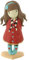 D-KIDZ Gorjuss Puppen, Farbe Bordeaux, DIP76701bordeaux