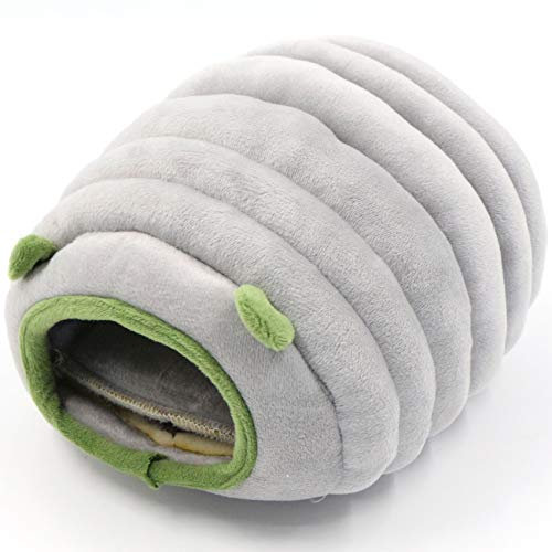 gexu Kleintierbett Kuschelbett Kleintier Winterhaus Schlafen - Multifunktional Plüsch Baumwolle Warmes Nestbett mit Matte rutschfest Höhle für Hamster Meerschweinchen Chinchilla Eichhörnchen Igel.