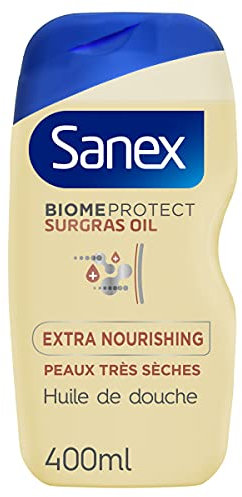 Sanex Huile de Douche Mixte BiomeProtect Surgras Extra-Nourishing, 400ml