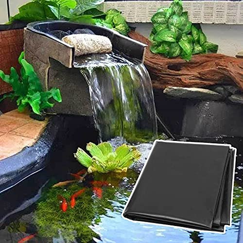 Hanghaijia Teich Skins Teich Liner HDPE Teich Liner 13x20FT Vorgeformte Teicheinlagen Koi Teich Pflanzen Teich Liner schwarz 7.9mil Dicker Teich Unterlage/Schwarz / 60 Größen (Size : 6x9m/20x29ft)