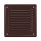 Adgo - Griglia aerazione rettangolare - Griglia ventilazione in acciaio zincato - 16,5x16,5 cm - Griglia di ventilazione con zanzariera - Griglie aerazione - la ventilazione - ripresa aria
