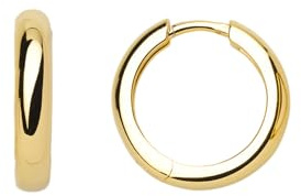 Xenox Damen 925 Sterling Silber Creolen 17 mm in goldfarben - CREOLEN - XS8661G