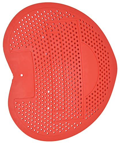 Tamiz para Urinario Y Desodorante, Filtro para Urinario en Forma de Corazón, Malla para Urinario para Instituciones Médicas Y Lugares Industriales, Elimina Olores Particulares, 19x17 X0.5 Cm(rojo)
