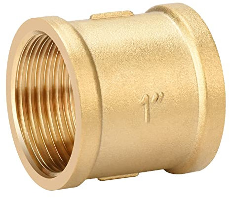 oumuik manicotto in ottone 1 pollice filetto femmina raccordo filettato raccordi in ottone per il riscaldamento del sistema di acqua potabile