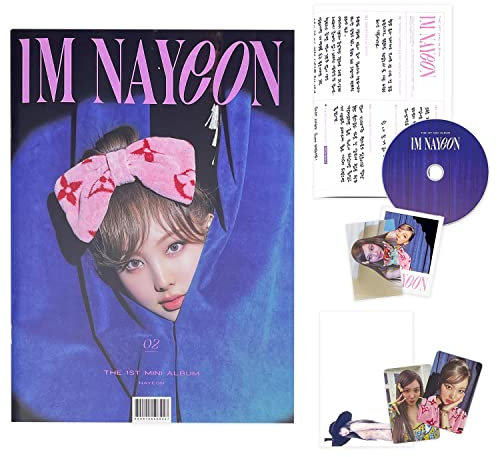 NAYEON - 1st Mini album [IM NAYEON] (NA Ver.) Photobook + CD-R + Envelope + Polaroid Photocard + Clear Postcard + Business Card + Interview Poster + Photocard + 2 Extra Photocards