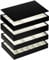 AdelDream Stapelbares Schmucktablett Schmuckschatpfanne Aufbewahrung Schublade Lagerung-Schmuck Aufbewahrung Damen Schmuckschatpfe Schwarz-ABCE2