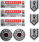 BIKE-label Anti Diebstahl Sticker 8 Stück edle GPS Alarm Aufkleber für Fahrrad Handy Laptop X900268VA