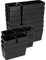 22 Teile Organizer Set - 10 cm hoch - in 3 Größen - schwarz - Schubladeneinsatz - passend für Schubladen bis 90x40cm