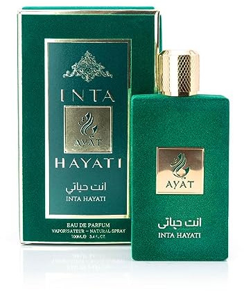 Ayat Perfumes – Eau de Parfum für Damen 100ml – orientalischer arabischer Duft – Dubai hergestellt und entworfen in den Vereinigten Arabischen Emiraten (Inta Hayati)