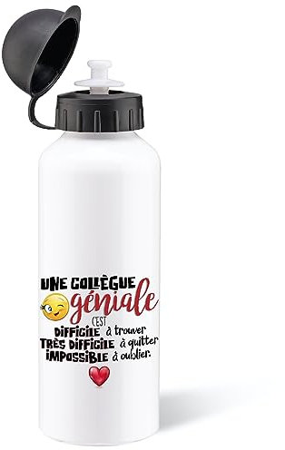 Borraccia da 500 ml, in alluminio, riutilizzabile, ecologica, con tettarella. Idea Regalo Originale Umorismo Uomo Donna Ritiro Mutazione Pot Partenza Sport Viaggi Ufficio Compleanno Natale